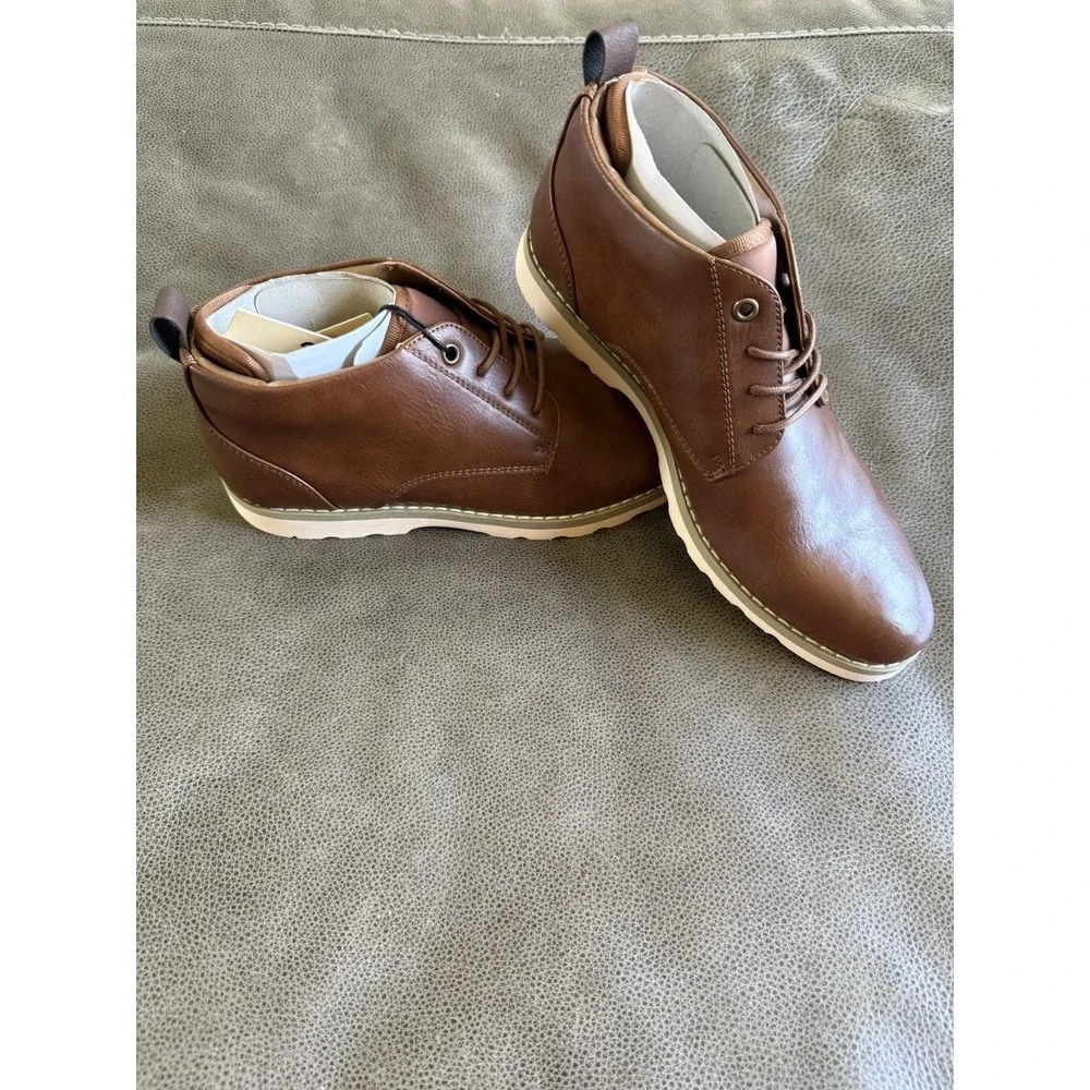 Madden NYC Hoffman Chukka Boot Lace Up Cognac‎ Mens Shoes Size 8 - New in Box